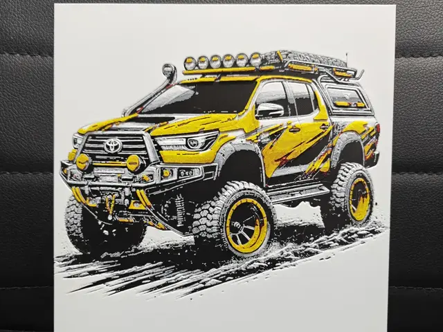 HueForge model: Toyota Hilux by TheHueforgeLady