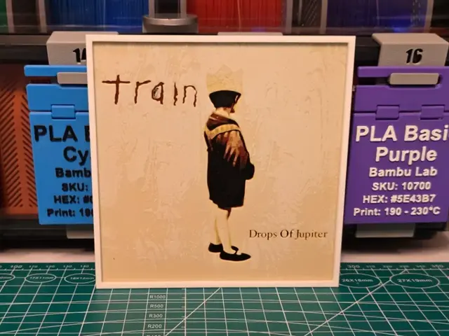 HueForge model: Train "Drops of Jupiter" Album - Hueforge Art by Lumpy3D