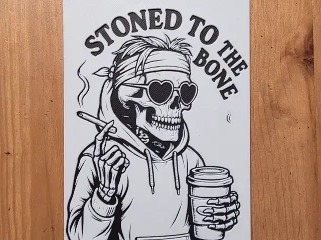 HueForge model: Stoned To The Bone by Morganja