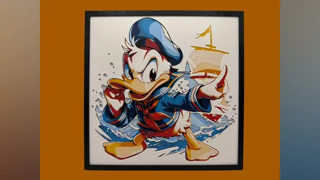 HueForge model: Donald Duck - Hueforge by Canadian Gamer