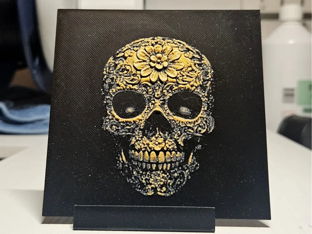 Golden Skull by Mano's 3d_Art HueForge model: Golden Skull by Mano's 3d_Art