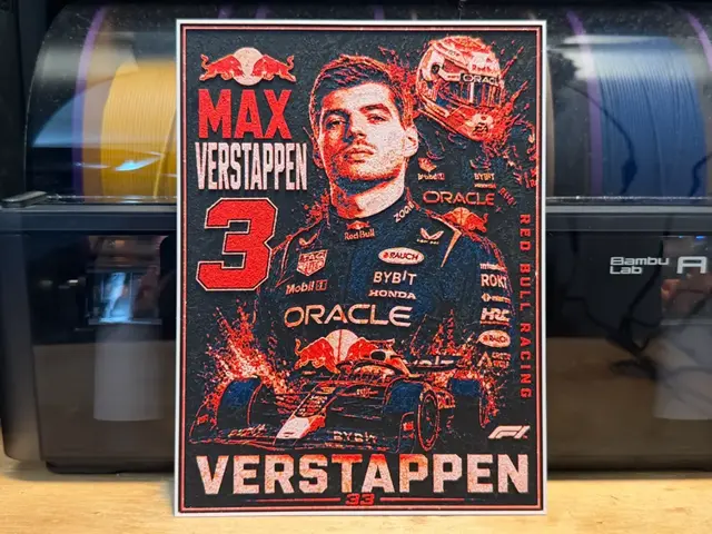 HueForge model: Max Verstappen Poster HueForge by liv_3d