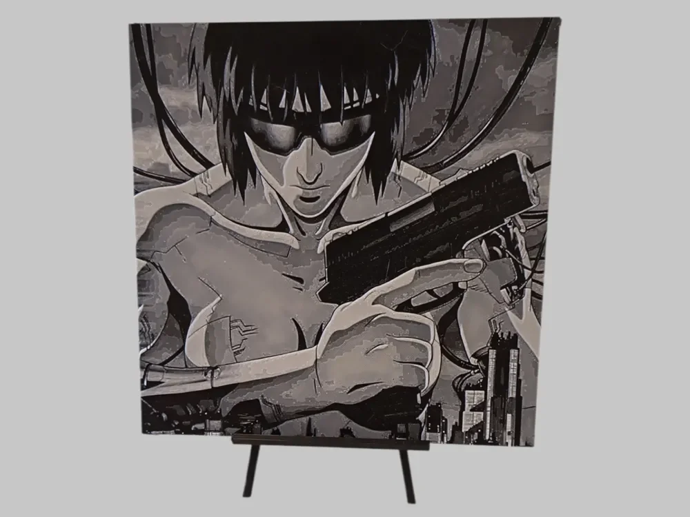 Ghost in the Shell Hueforge by 3DNesy HueForge model: Ghost in the Shell Hueforge by 3DNesy