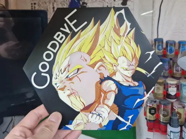 HueForge model: Dragon Ball Hueforge - Majin Vegeta by Dakiren