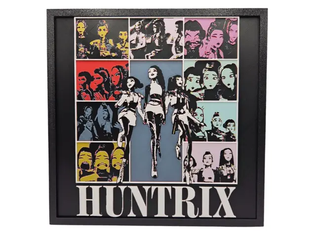 HueForge model: KPop Demon Hunters Huntrix Album Cover Style by BusyKikiBee