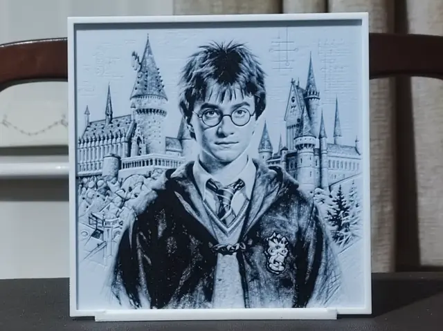 HueForge model: Harry at Hogwarts - HueForge 2 Color by BoDad
