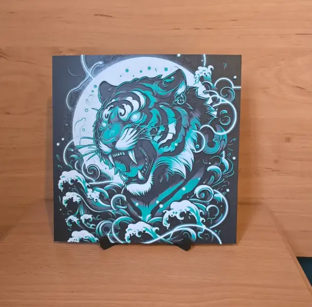 HueForge model: Moon Wave Tiger Hueforge by Kactus Fpv