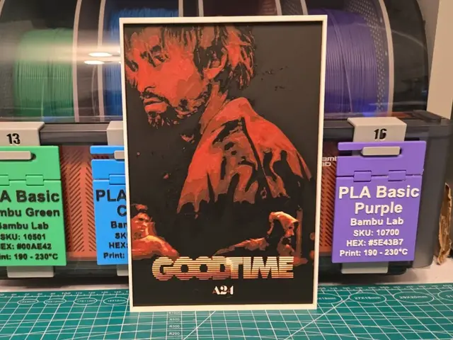 HueForge model: Good Time Movie Poster - Hueforge Art by Lumpy3D