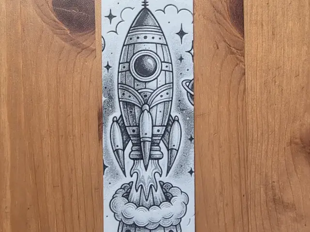 Rocket bookmark