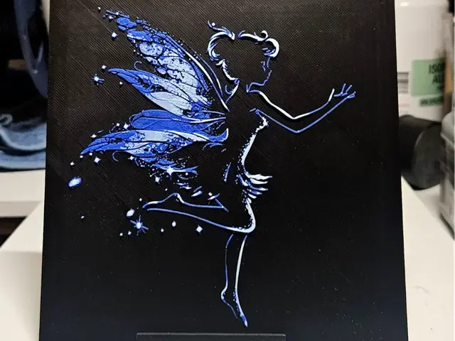 HueForge model: Tinkerbell blue fairy by Mano's 3d_Art