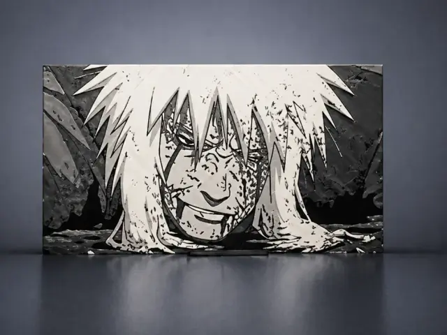 HueForge model: Jiraiya's last smile by Aleksandr