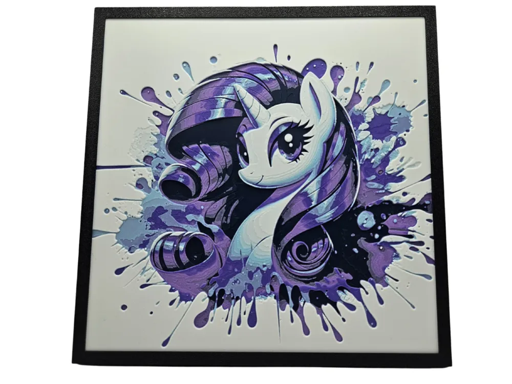 My Little Pony Rarity by BusyKikiBee HueForge model: My Little Pony Rarity by BusyKikiBee