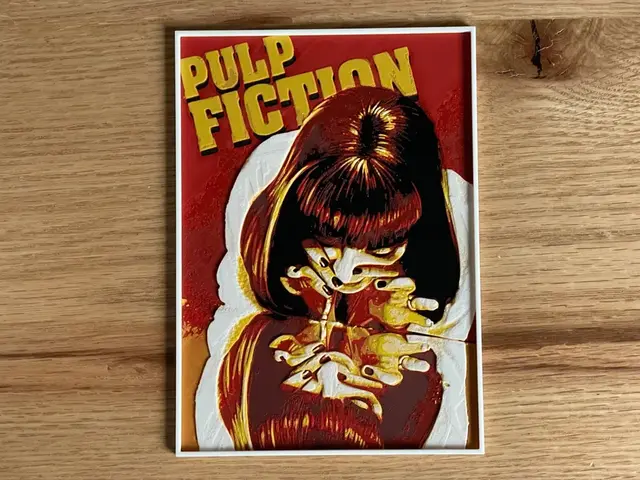 HueForge model: Pulp Fiction (1994) Hueforge Movie Poster by NiiON