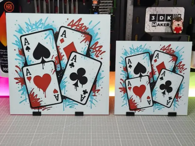 Graffiti Ace Playing Cards – Hueforge – 4 Colors