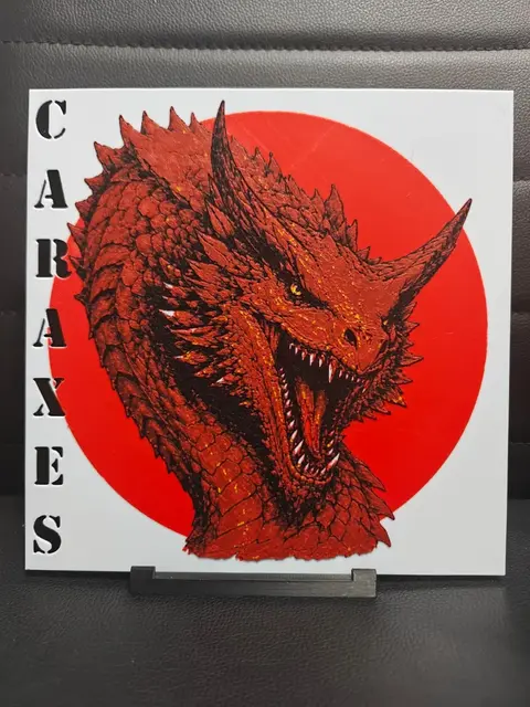 HueForge model: Caraxes House of the Dragon by TheHueforgeLady