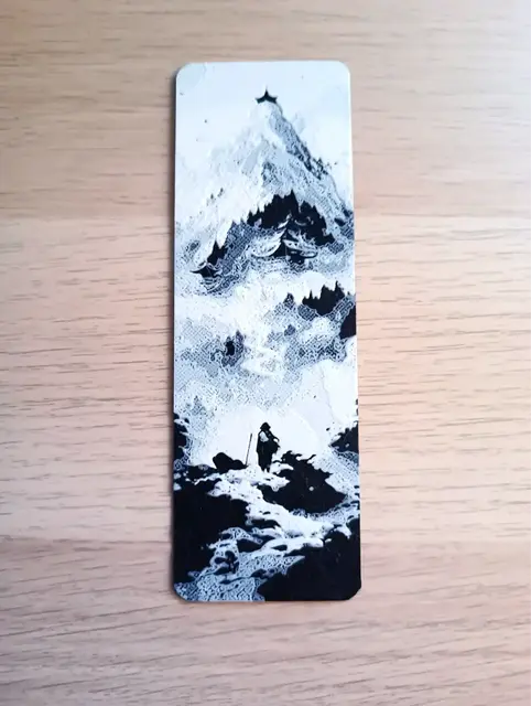 HueForge model: Trip in the Snow Bookmark by Atrus Design