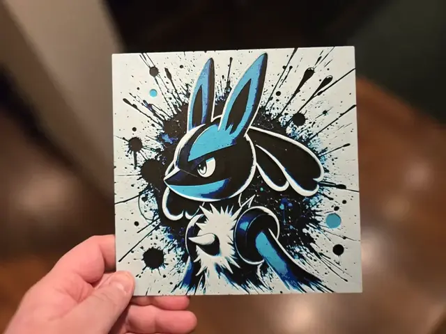 HueForge model: Graffiti Lucario Hueforge by 3Ree Printing