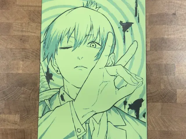 HueForge model: Chainsaw Man - Aki Outline by Pretty Okay Prints