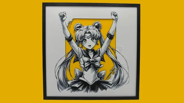 HueForge model: Sailor Moon by Canadian Gamer