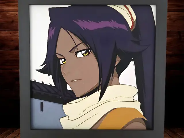 HueForge model: Yoruichi Shihoin - Bleach by Side Quest Hues