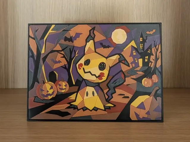 Mimikyu Halloween Hueforge & Display