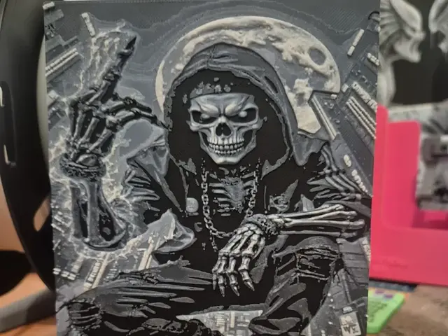 HueForge model: urban skull man hueforge by Buntsta