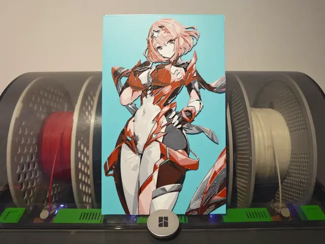HueForge model: Pyra / Homura - Xenoblade 2 by Razel