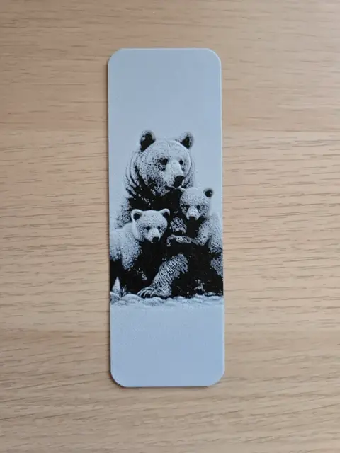 HueForge model: Bear Family Bookmark by Atrus Design