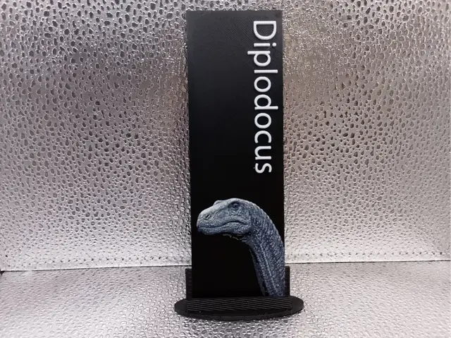 HueForge model: Diplodocus Bookmark hueforge by Borishotch Industries