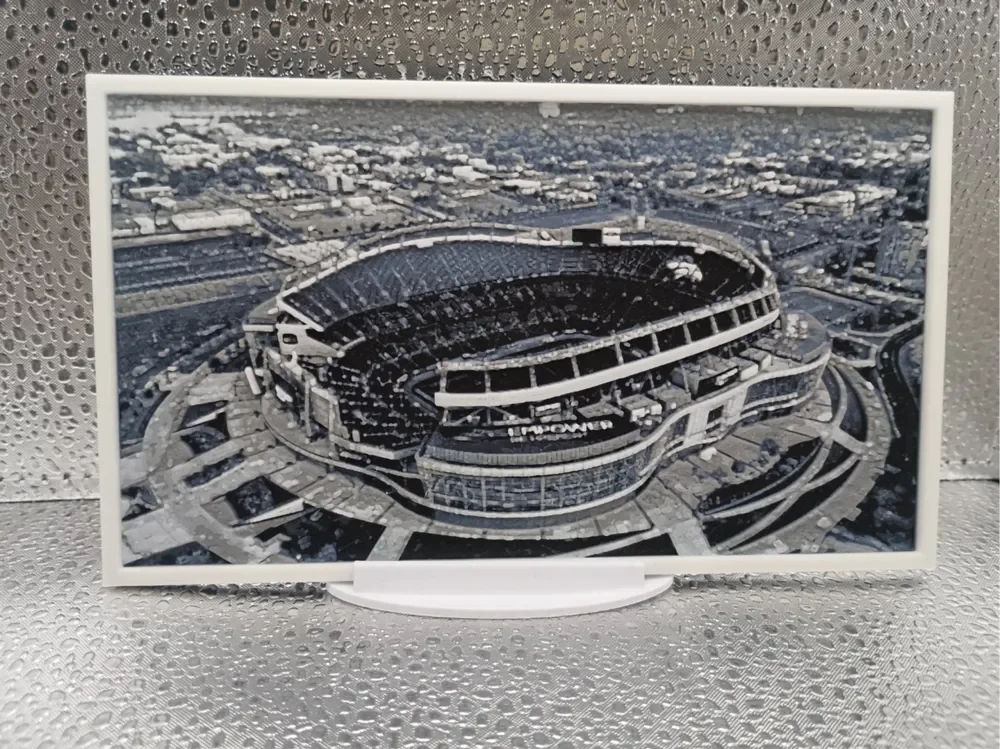 Denver Broncos - Empower Field Mile High hueforge by Borishotch Industries HueForge model: Denver Broncos - Empower Field Mile High hueforge by Borishotch Industries