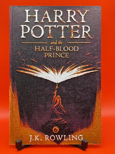 HueForge model: Harry Potter and the Half-Blood Prince HueForge Book Cover Fan Art by DeepDive3D