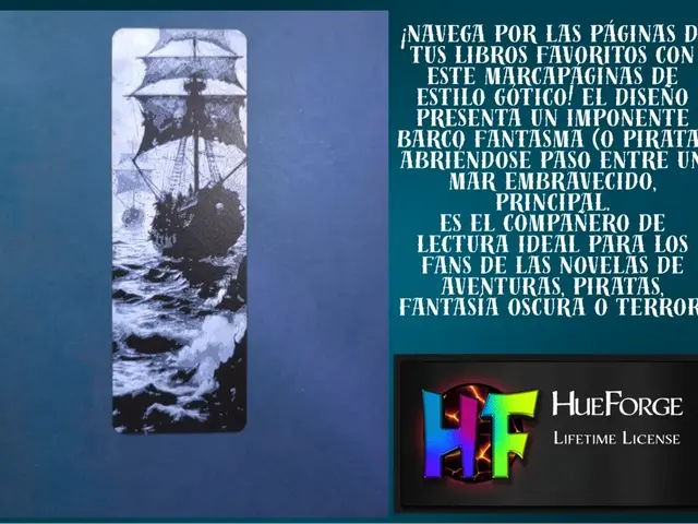 HueForge model: Ghost Ship Bookmark v2 by FYTY112
