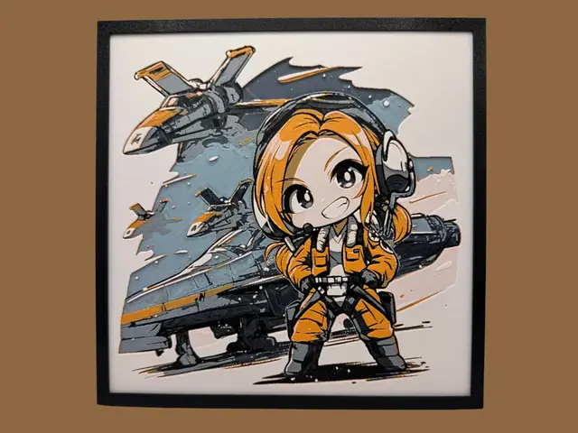 HueForge model: Rebel Pilot #2 - Chibi Edition by Canadian Gamer