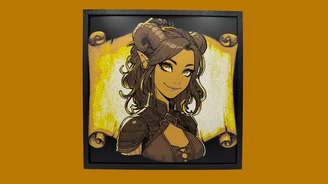 Tiefling - Dungeons and Dragons Hueforge