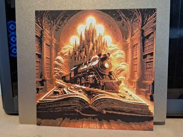 HueForge model: Train to hogwarts booked - Hueforge - 4 colours by 3dGlow