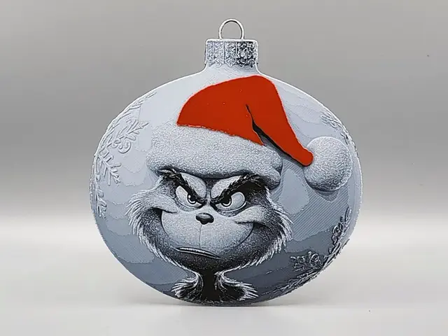 HueForge model: The Grinch Christmas Tree Decoration Ornament by Sarge