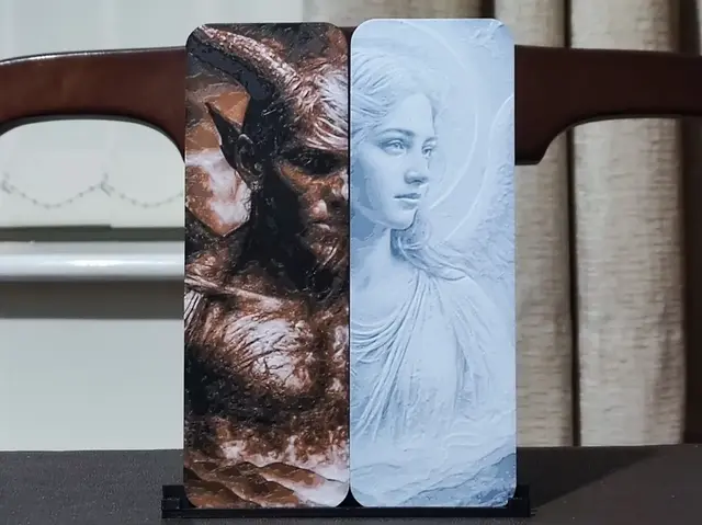 HueForge model: Heaven & Hell Bookmarks by BoDad