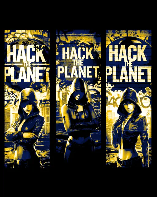 HueForge model: Hack the planet - Hackers take over the world - Set of bookmarks by BooneCo3d
