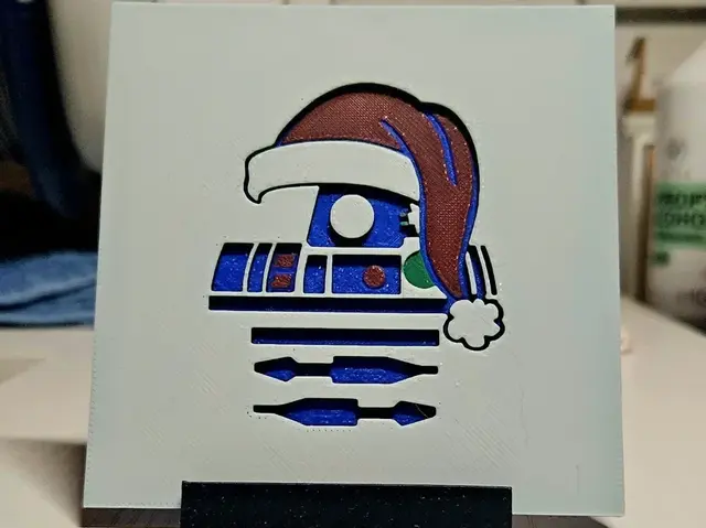HueForge model: Christmas R2D2 Star Wars by Mano's 3d_Art