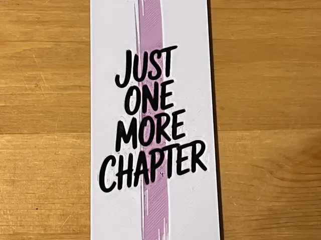 HueForge model: just one more chapter bookmark by Morganja