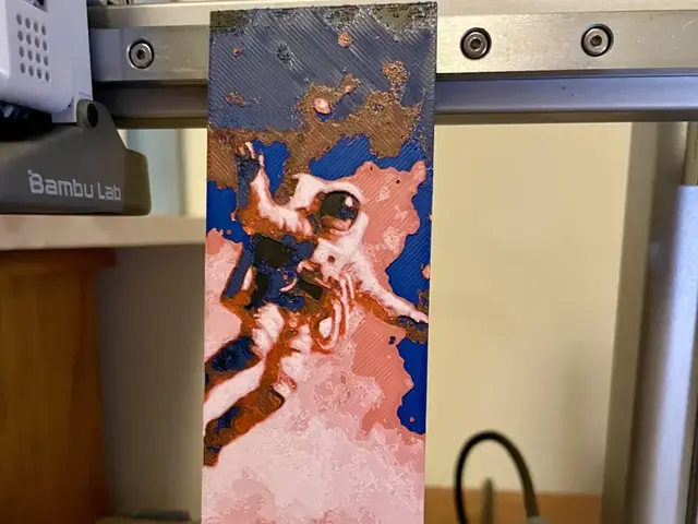HueForge model: Astronaut Bookmark by 3D_Forged
