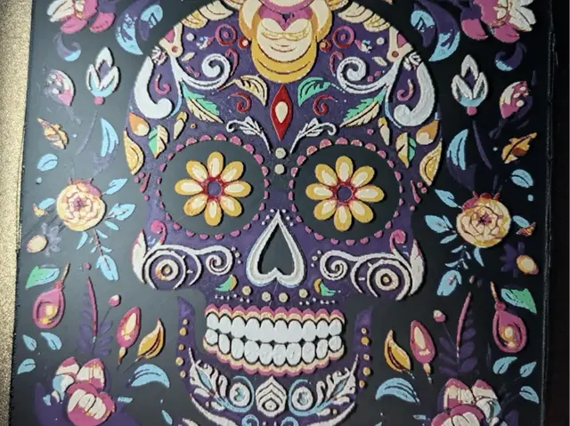 HueForge model: Dia de los Muertos Hueforge by Cré'Art 3D