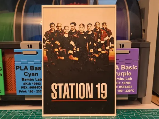 HueForge model: Station 19 Poster - Hueforge Art by Lumpy3D