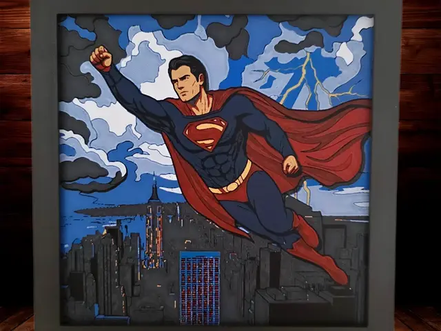 HueForge model: Superman by Side Quest Hues