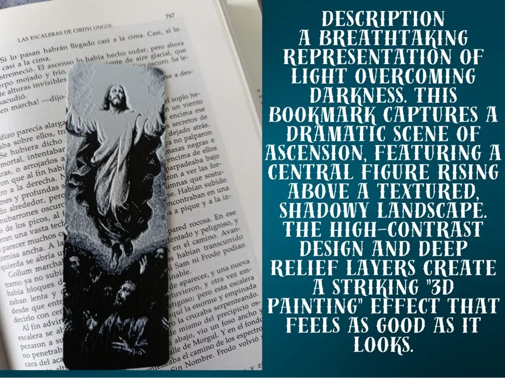 Divine Ascension Bookmark by FYTY112 HueForge model: Divine Ascension Bookmark by FYTY112
