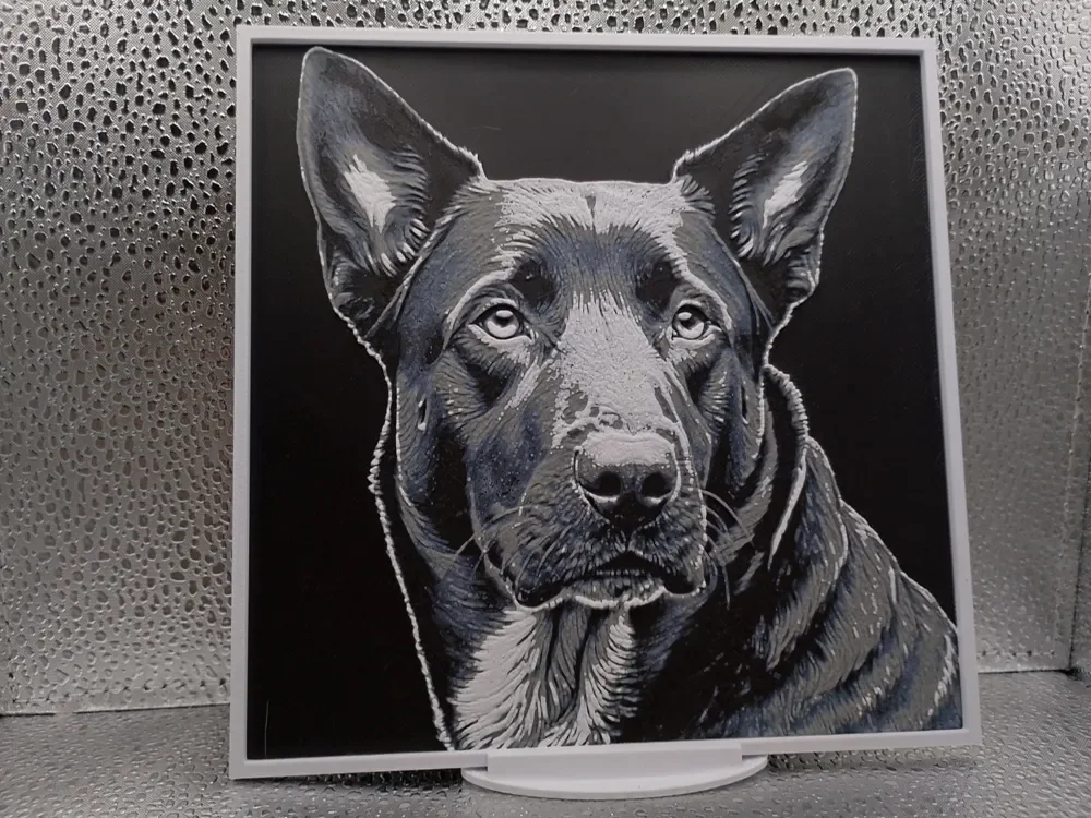 Beauceron hueforge by Borishotch Industries HueForge model: Beauceron hueforge by Borishotch Industries