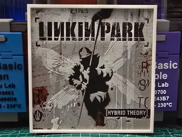 HueForge model: Linkin Park "Hybrid Theory" Album - Hueforge Art by Lumpy3D