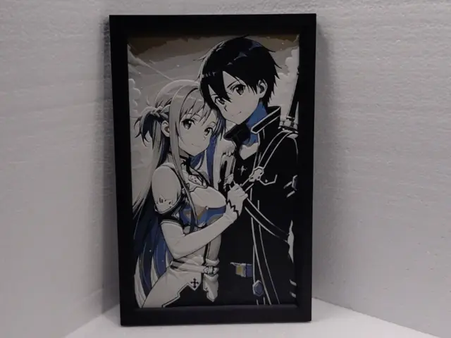 HueForge model: Sword art Online Kirito & Asuna II by Asgar3D