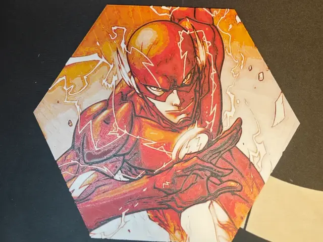 Hueforge The Flash honeycomb mode