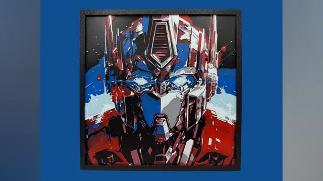 HueForge model: Optimus Prime - Transformers Hueforge by Canadian Gamer